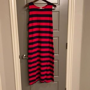 Red and Navy Tank Dress